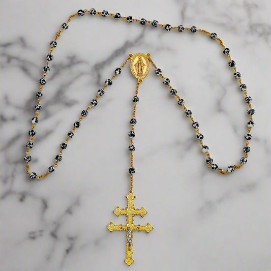 Golden Miraculous Medal and Metropolitan Cross