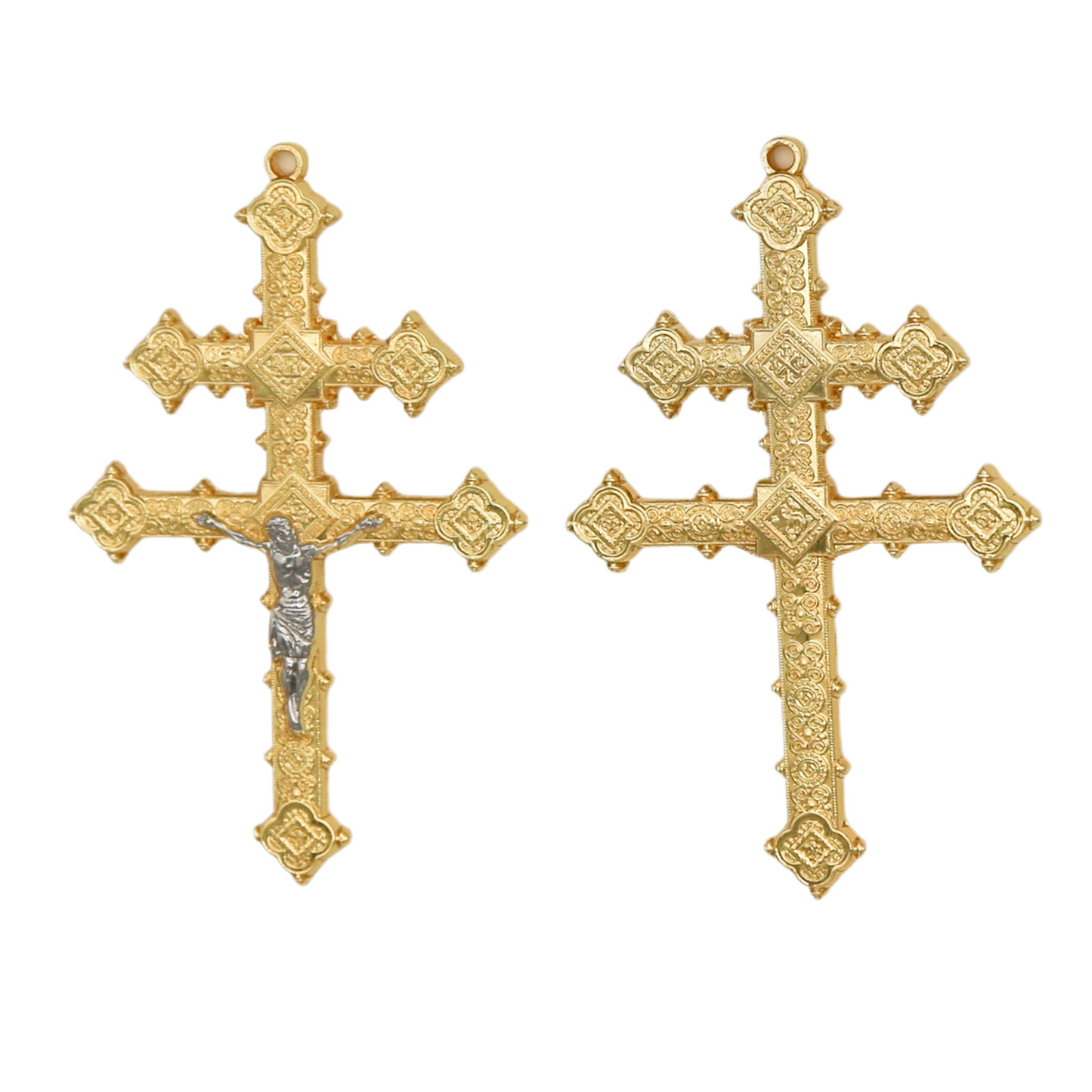 Golden Miraculous Medal and Metropolitan Cross